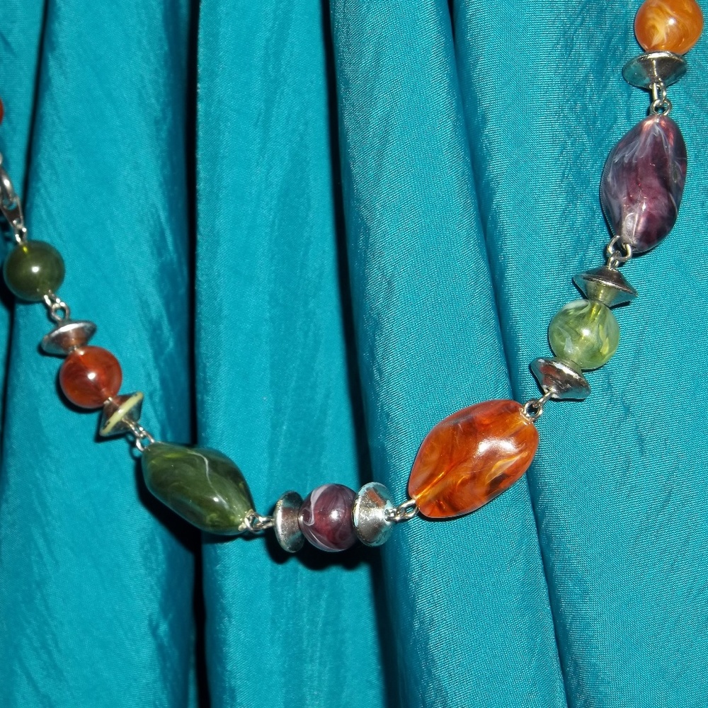 Vintage Lucite Bead Necklace